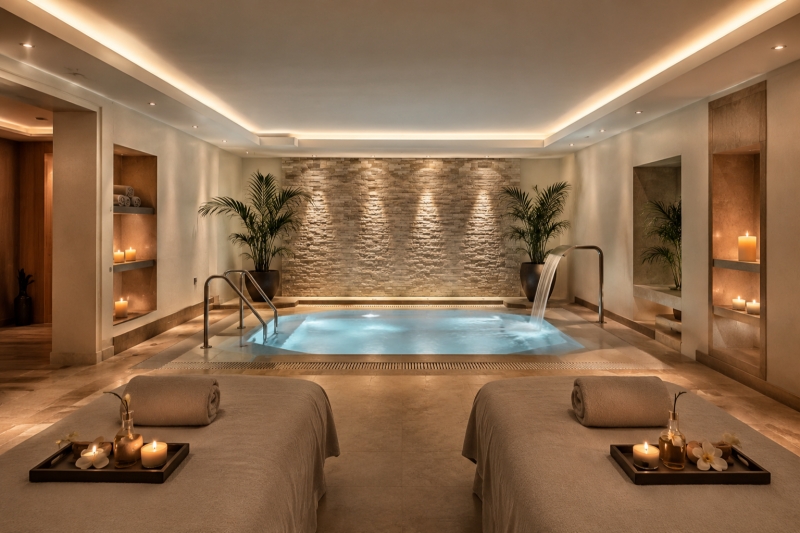 Sonido e iluminacion en el SPA de un Hotel: El bienestar comienza por los sentidos.